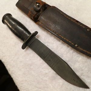 Awesome WWII WW II Vintage Case Army Air Corps Navy Fighting Sheath Knife