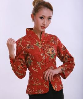 Charming Chinese Women's Cotton Jacket Coat Red Size M L XL XXL XXXL