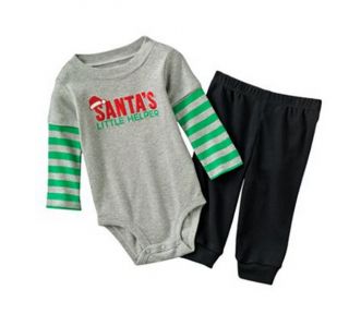 Carters Baby Boy Clothes Christmas New Year Set Green Sants 3 6 9 12 Months