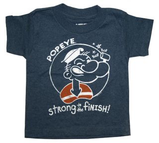 Popeye The Sailor Man Strong to The Finish Life Clothing Cartoon Toddler T Shirt