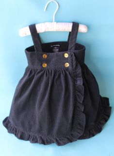 Gorgeous Baby Toddler Girl Clothes Velvet Apron Dress Ralph Lauren 18 M