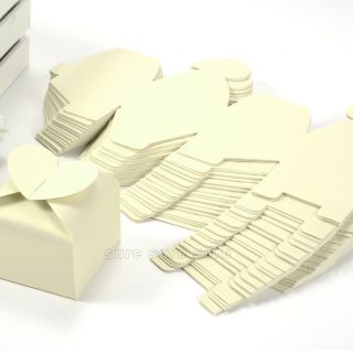 50 Pcs Butterfly Favor Gift Candy Boxes Cake Style for Wedding Party Baby Shower