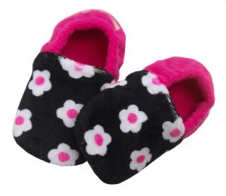 New Toddler Kids No Slip Soft Sole Fleece Slipper Shoes Sizes 4 to 10