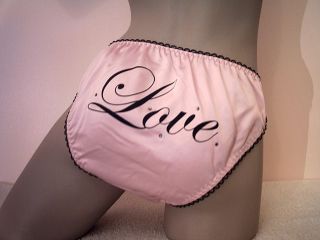 Ladies Girls Silk Like Baby Pink Satin Bikini Brief Knickers Panties L 40"