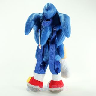 Sega Sonic The Hedgehog 18" Plush Doll Backpack Toddler Boys Girls Bag Licensed