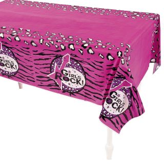 Rock Star Diva Table Cover Girls Kids Birthday Party Decoration Tablecover
