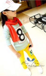 New Children Toddlers Lovely Girls Clothing Bright Color Pants Trousers AGES3 8Y