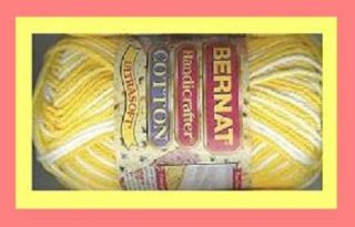 10 SKS Cotton Knitting Crochet Yarn Dishcloth Baby Clothing Lemon Swirl Ombre