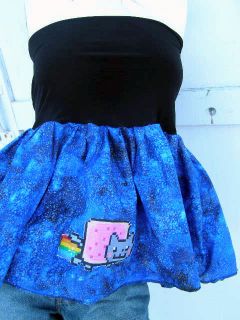 Nyan Cat Tutu Skirt Shirt Your Sz Meme Costume Stars Space Galaxy Pop Tart BTS