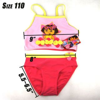 Newborn Baby Kid Girls Dora Clothes Swimwear 3 4 Year