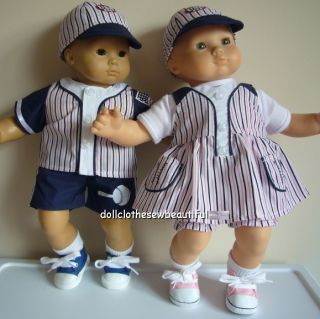 Doll Clothes Fits Bitty Baby Twins New Baseball Sets