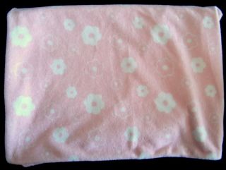 Baby Boom Pink White Floral Flowers Security Blanket