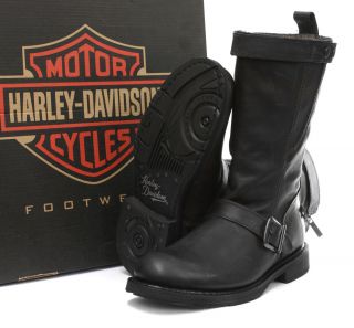 Harley Davidson Dulcie Black Womens Motorcycle Pull on Boots All Sizes