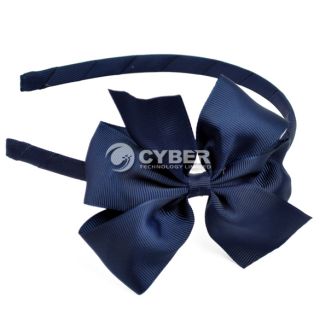 2012 Girls Baby Grosgrain Ribbon Bow Flower Hair Top Headbands Hairband Gift