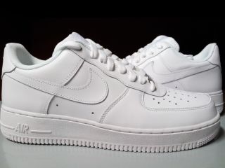315122 111 Mens Nike Air Force 1 Low Classic White Uptown Basketball Sneakers