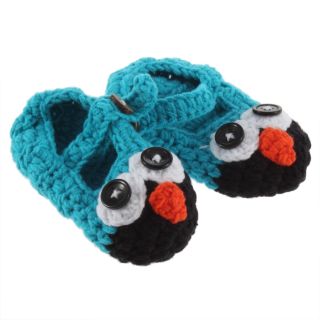 Cute Handmade Newborn Baby Infant Crochet Knit Owl Shoes Booties Photograph Gift