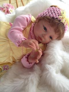 Baby Lulu Beautiful Toddler Reborn Baby Girl Art Doll Hand Painted 3D Skin
