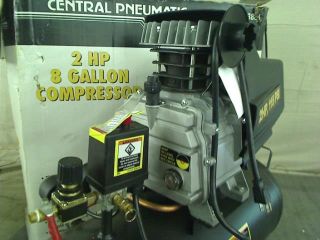 Central Pneumatic 2 HP 115 PSI 8 Gallon Air Compressor