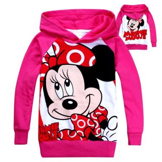 New Toddlers Kids Girls Minne Mouse Funny Hoodies Clothes Aged 5 6Years