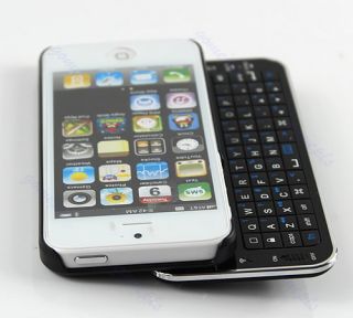 New Ultra Thin Slide Out Bluetooth Wireless Keyboard Hard Case Cover for IPHONE5