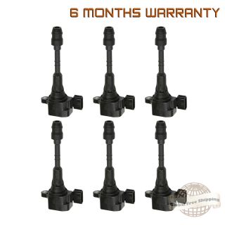 Set of 6 Ignition Coil Pack for Nissan Pathfinder Murano Quest Infiniti QX4 I35