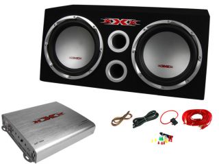 XXX XBS 1200S 12" 1300W Car Subwoofers Subs Amplifier Amp Kit Sub Box Package