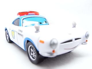 Disney Pixar Cars 2 Security Guard Finn McMissile in Hand