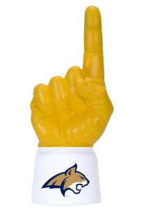 Montana State University Logo Navy Jersey Sleeve with Yellow Ultimate Fan Hand