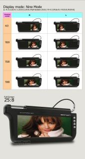 Eonon L0313 Pair 12 2" Sunvisor Car Video Monitors Sun Visor LCD Black