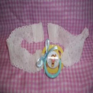 Custom Made Mens Womens Cute Adult Baby Sissy CD Bootie Socks Light Pink Lace