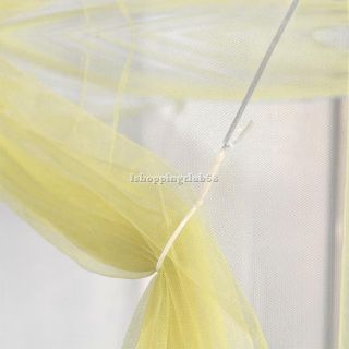 Bed Netting Mosquito Net Four Corner Canopy Bedding 2 Colors Screw Hooks IS6H