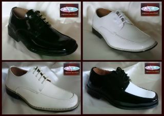 Asstd Baby Tuxedo Shoes Black White Ivory Size 3 or 4