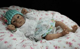 Amy's Dollhouse Lifelike Reborn Baby B Brown Le "Meredith" MRMH GHSP Torso Plate