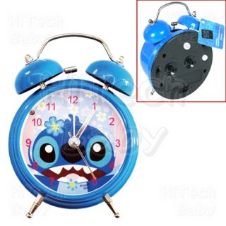 Official Disney Lilo Stitch Hawaii Blossom Twin Bell Alarm Bed Side Clock