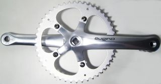 Sugino XD 170mm Silver Singlespeed Track Fixed Gear Bike Crankset Made in Japan