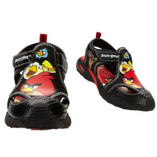 Licensed Rovio Angry Birds Toddler Sandals Shoes Toddler Size 6 Black