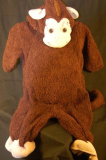 Cute Plush Monkey Mini Wear Infant Baby Costume 6 9M Back Zipper