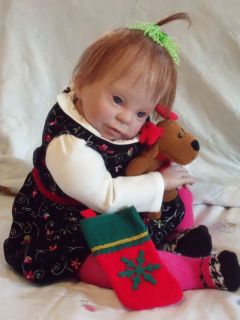 Beautiful Reborn Baby Toddler Baby Girl by Donna RuBert Cute Christmas Pics