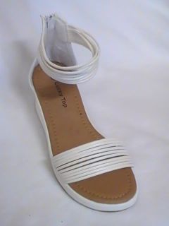Girls White Wedge Sandals 20 9 Youth Sz 9