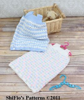 Baby Sleeping Bag Crochet Pattern Cocoon Reborn 196 by Shifio's Patterns