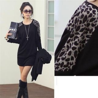 Korea Fashion Leopard New Wide SHIP Brought Long Sleeves T Shirt 3 Colors