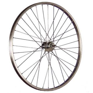 26 inch Rear Wheel Alloy with Back Pedal Silver