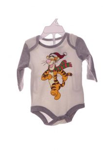 Disney Baby Infant Boys Girls Winnie The Pooh Tigger LS One Piece Christmas New