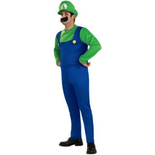 Rubies Nintendo Super Mario Brothers Luigi Halloween Adult Costume Small