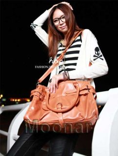 New Fashion Lady PU Leather Messenger Satchel Shoulder Purse Handbag Tote Bag