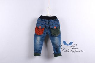 New Children Toddlers Cute Boys Clothing Trousers Pants Jeans Style Sz3 8Y