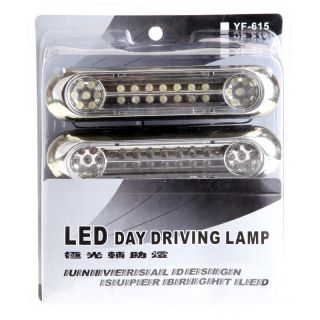 Universal 2X 28 LED Daytime Running Light DRL Car Fog Day Driving Lamp White