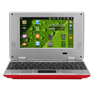 7" Mini Netbook Laptop Notebook 2GB Android 2 2 OS VIA8650 800MHz WiFi Red