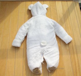 Baby Infant Toddler Bear Romper Outfit Outwear Fleece Jacket Coat Clothes C0248D