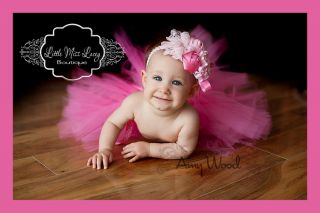 Baby Toddler Newborn Girl Bubble Gum Pink Party Birthday Tutu Polka Dot Skirt ©